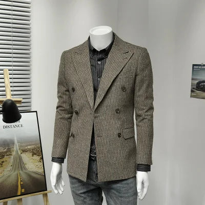 Leinen Herren Anzugset mit Blazer und Hose – ideal für Hochzeit, Sommer und Business in Weiß und Beige