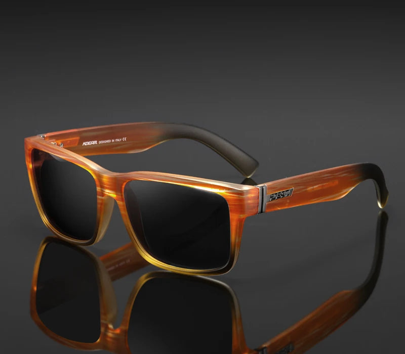 Sonnenbrille Sport polarisiert photochrom Fahren auffällige Farben Hartbox