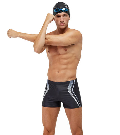 Herren-Badeshorts aus Polyester mit herausnehmbarem Polster – sexy und in großen Größen erhältlich, ideal für Sport und Strand.