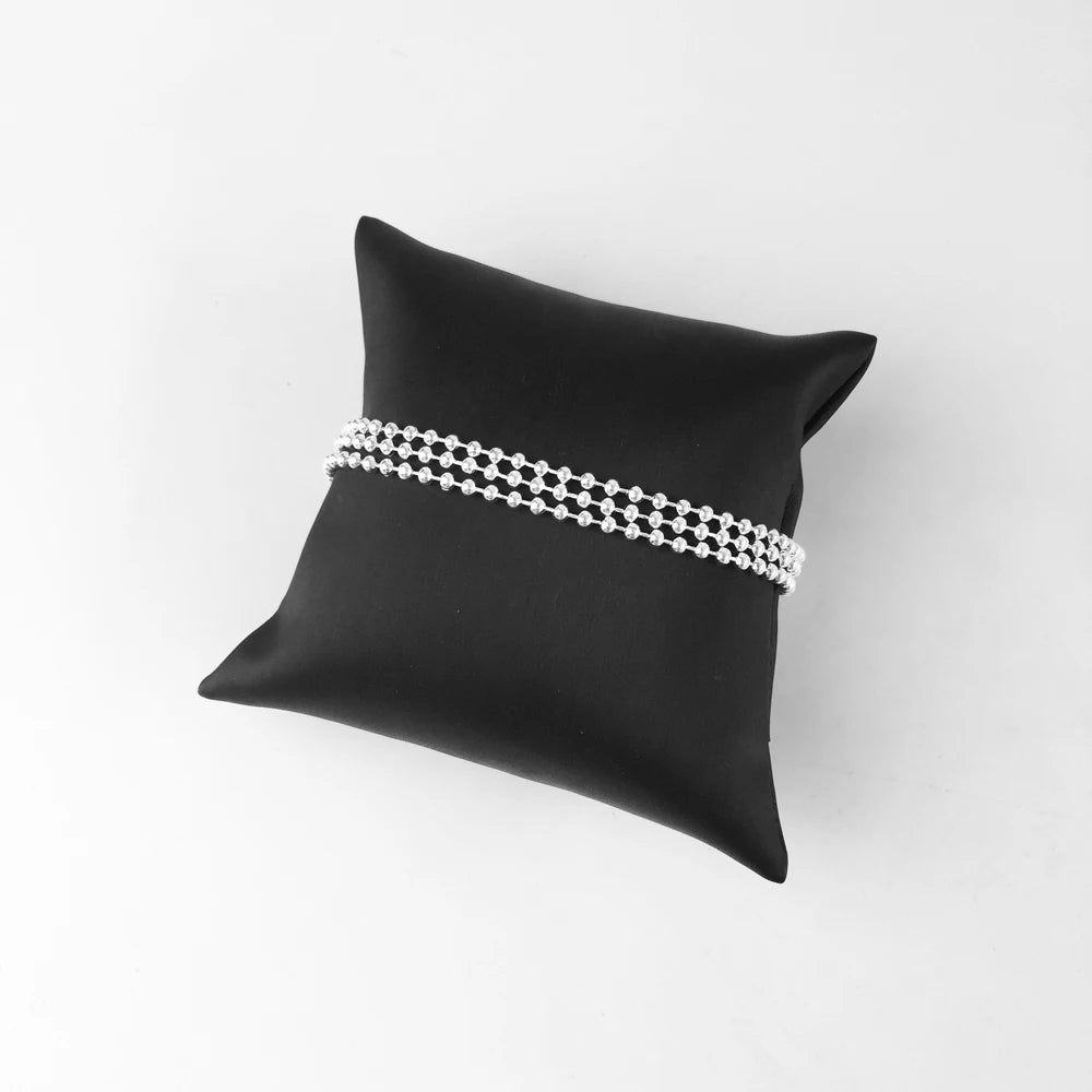 Damen-Halskette Kugelkette Charm-Träger Europa aus Sterlingsilber