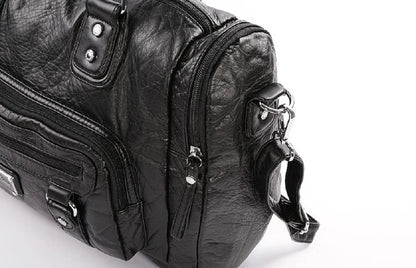 Damen-Schultertasche aus PU-Leder mit Top-Griff und extrem großem Fassungsvermögen für Alltag