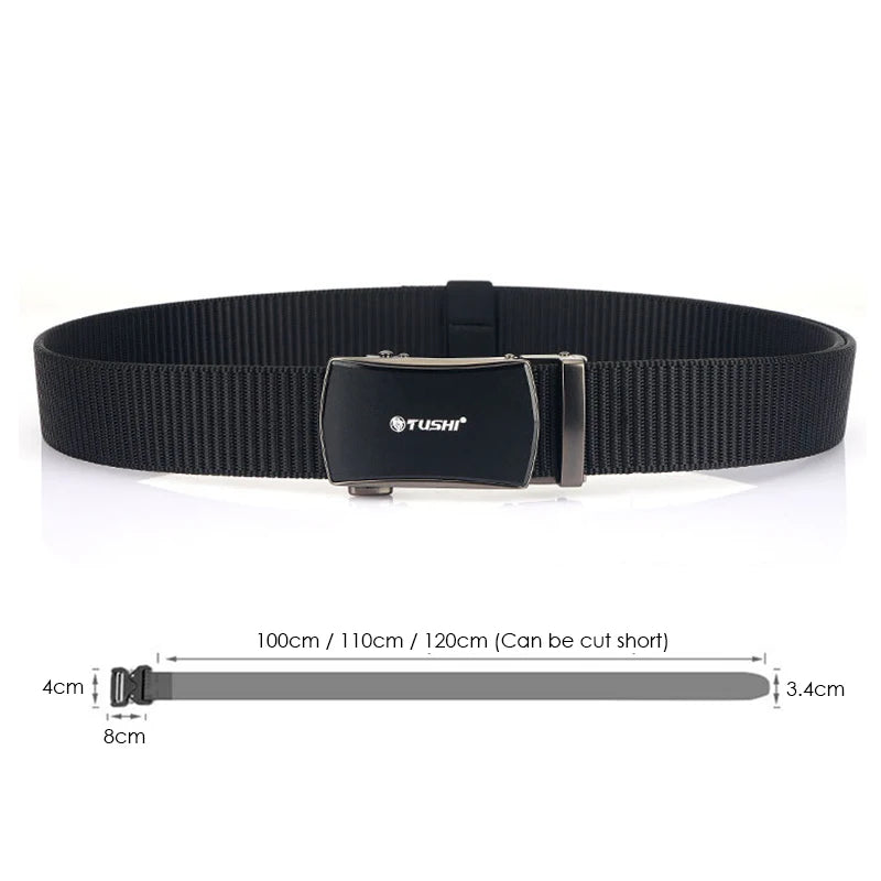 VATLY Casual Tactical Gürtel 3,4 cm 1200D Nylon Automatik-Schnalle Outdoor