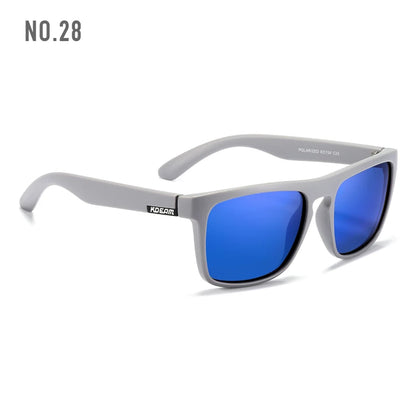 Sonnenbrille quadratisch polarisiert transparent 30 Farben Spiegel Herren