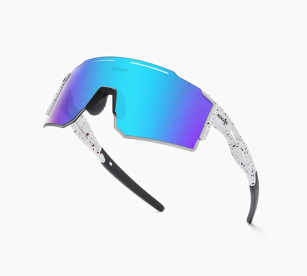 Sonnenbrille Sport TR90 polarisiert 1,2mm Glas Gummisteg winddicht Herren