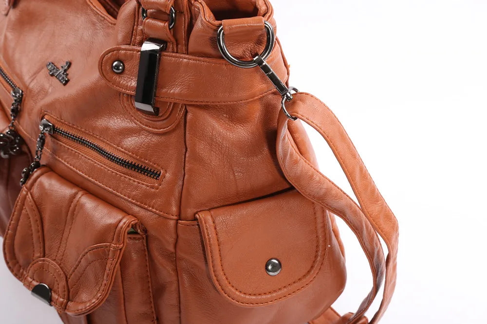 Damen-Handtasche Multifunktionale PU-Tasche Großes Fassungsvermögen Alltagsbegleiter