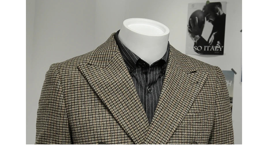 Leinen Herren Anzugset mit Blazer und Hose – ideal für Hochzeit, Sommer und Business in Weiß und Beige