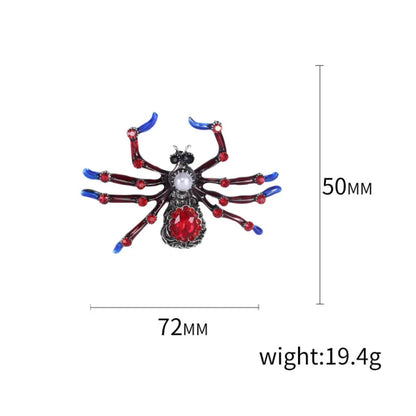 Brosche Spinne Insekt Retro Legierung Kragen Urlaub Zubehör Damen
