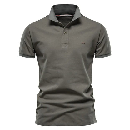 Herren Polo-Shirt aus 100 Prozent Baumwolle im einfarbigen Casual-Stil