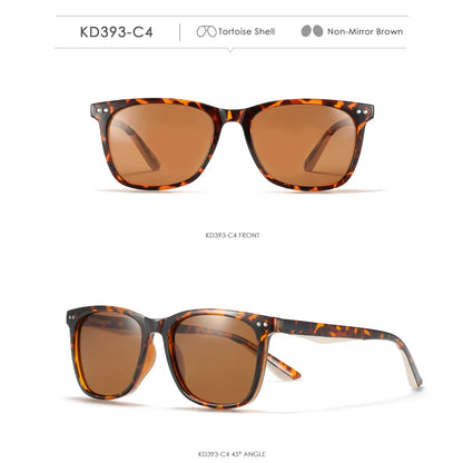 Sonnenbrille quadratisch TR90 polarisiert Federgelenk Wandern Angeln Herren