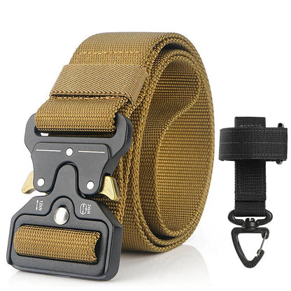 Herren-Taktischer Gürtel aus Nylon Verstellbar Mit Korrosionsbeständiger Schnalle 4,3 cm Breite