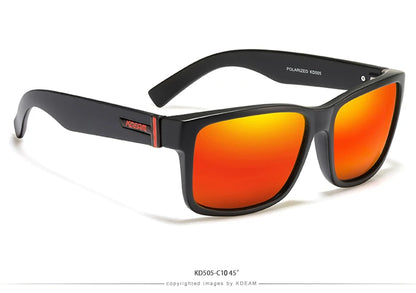 Sonnenbrille Sport polarisiert photochrom Fahren auffällige Farben Hartbox