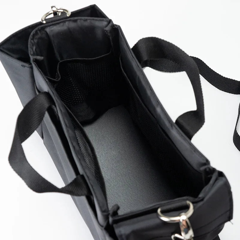 Damen Kosmetiktasche Großes Fassungsvermögen Aus Robuster Oxford-Gewebe Für Reisen Und Alltag Schwarz