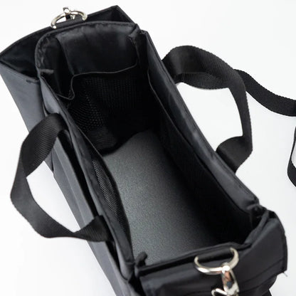 Damen Kosmetiktasche Großes Fassungsvermögen Aus Robuster Oxford-Gewebe Für Reisen Und Alltag Schwarz