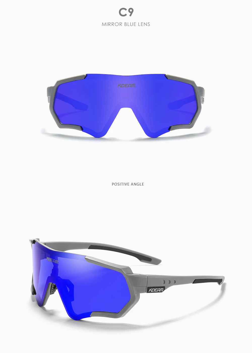 Sonnenbrille Sport TR90 polarisiert Flash-Beschichtung Outdoor Herren