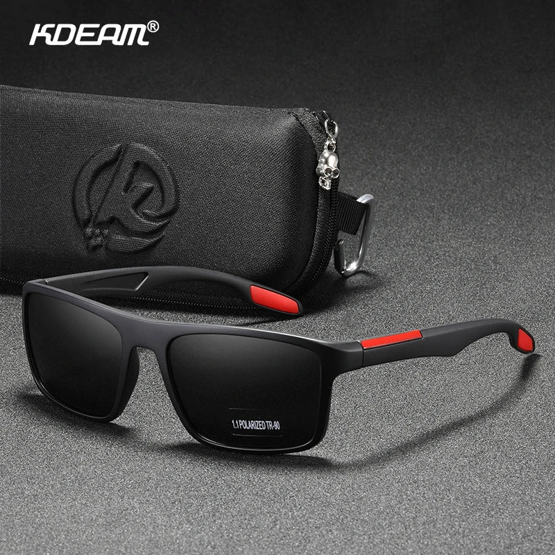 Sonnenbrille rechteckig TR90 ultraleicht polarisiert 1,1mm Fahren Cat.3 Unisex