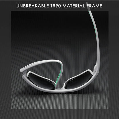 Sonnenbrille quadratisch polarisiert 65mm Outdoor Angeln Sport Herren