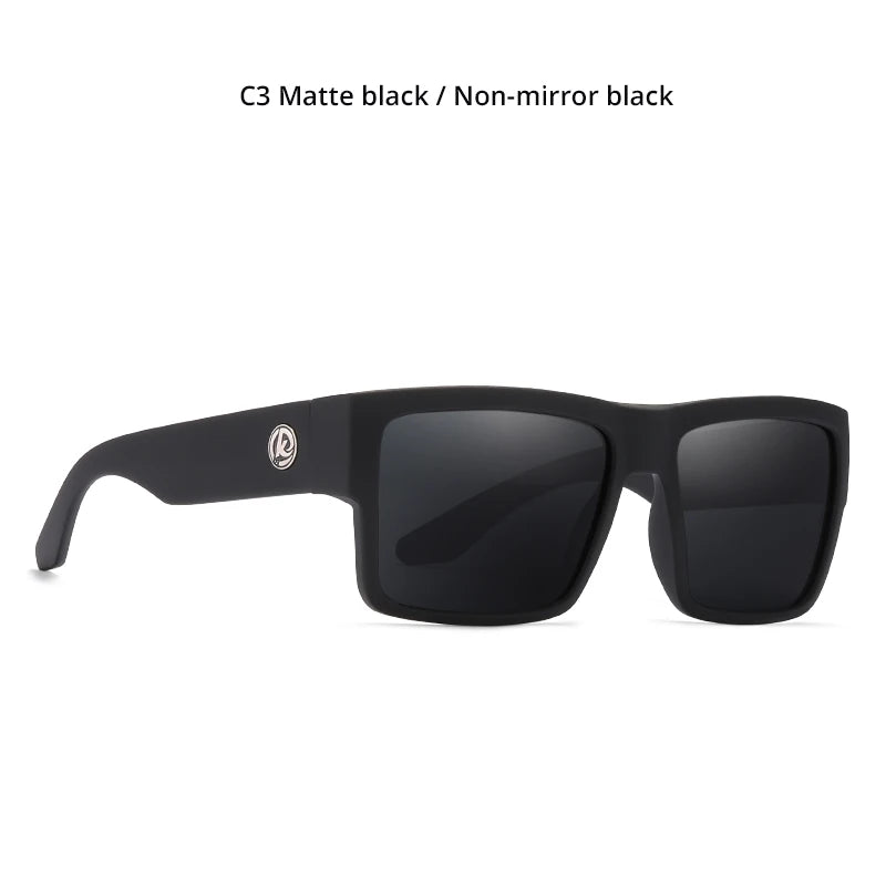 Sonnenbrille quadratisch polarisiert UV400 Punk-Stil elastisch Herren