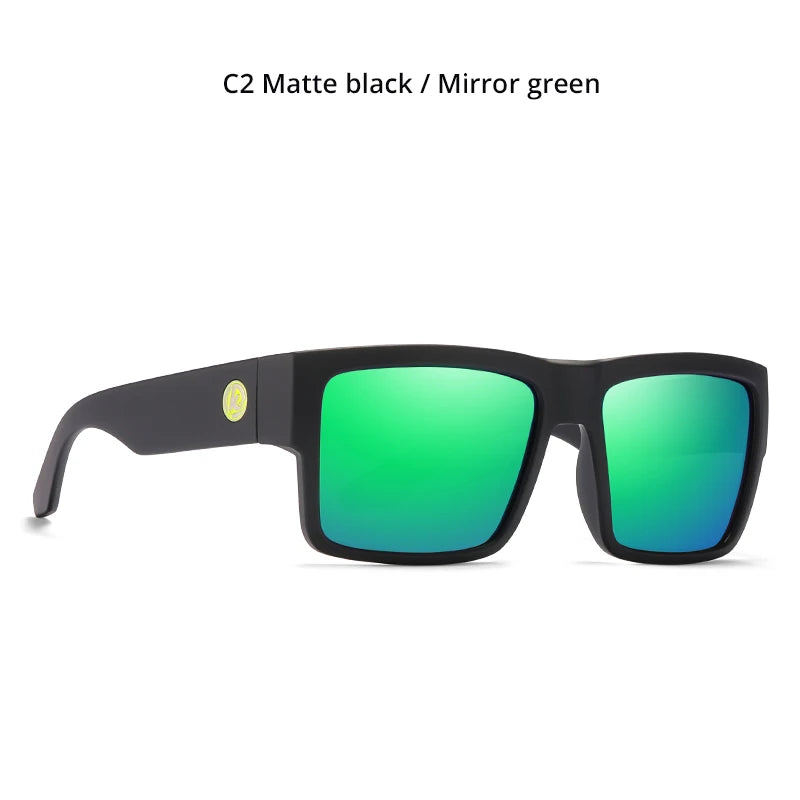 Sonnenbrille quadratisch polarisiert UV400 Punk-Stil elastisch Herren
