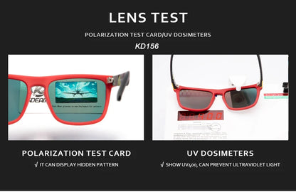 Sonnenbrille quadratisch flaches Top polarisiert Spiegel Hartschale Herren