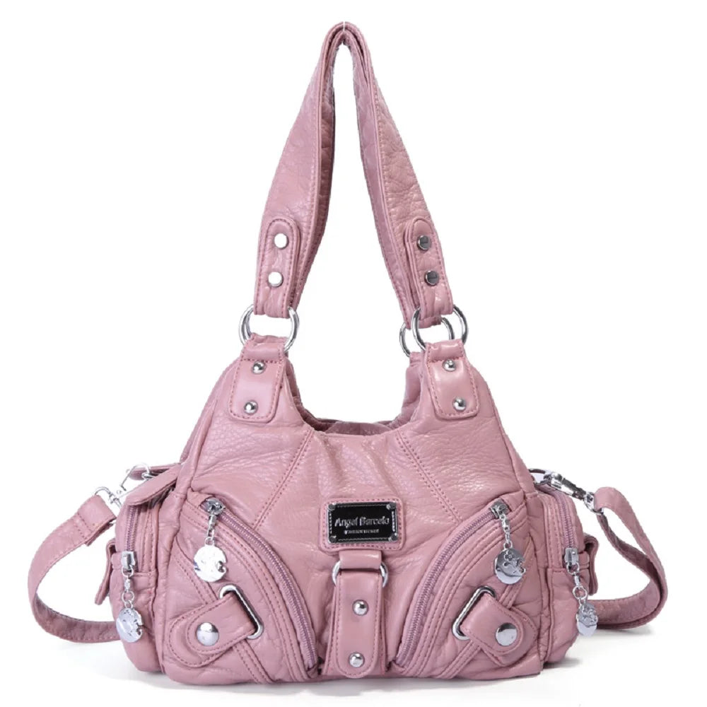 Damen-Handtasche mit Top-Griff und Mehrfachinnenfächern für Alltag und Freizeit Leichtgewichtig