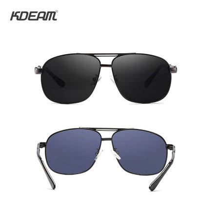 Sonnenbrille Al-Mg quadratisch polarisiert Outdoor UV400 Herren Damen