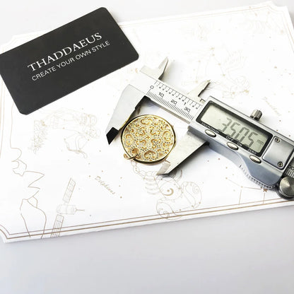 Damen-Charm-Anhänger Blumen Ornament Böhmen Seele aus Sterlingsilber