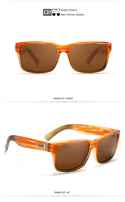 Sonnenbrille Sport polarisiert photochrom Fahren auffällige Farben Hartbox