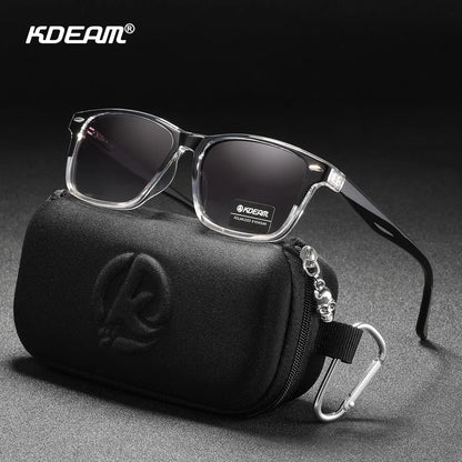 Sonnenbrille quadratisch polarisiert TR90 Federgelenk Unisex