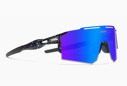 Sonnenbrille Sport TR90 polarisiert 1,2mm Glas Gummisteg winddicht Herren