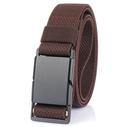 Unisex-Gürtel Mit Magnet-Schnalle 3,4 cm Breite Elastisch Für Outdoor Alltagsaktivitäten Wandern Reisen