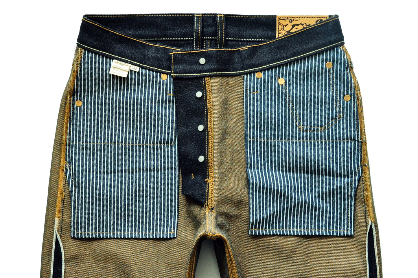 Herren Jeans aus Baumwolle und Leinen im Taper Fit mit 16,5 Unzen
