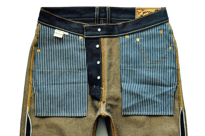 Herren Jeans aus Baumwolle und Leinen im Taper Fit mit 16,5 Unzen
