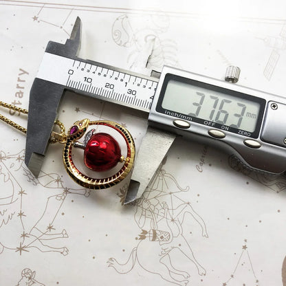 Damen-Halskette Schlange mit Apfel romantisch aus Sterlingsilber