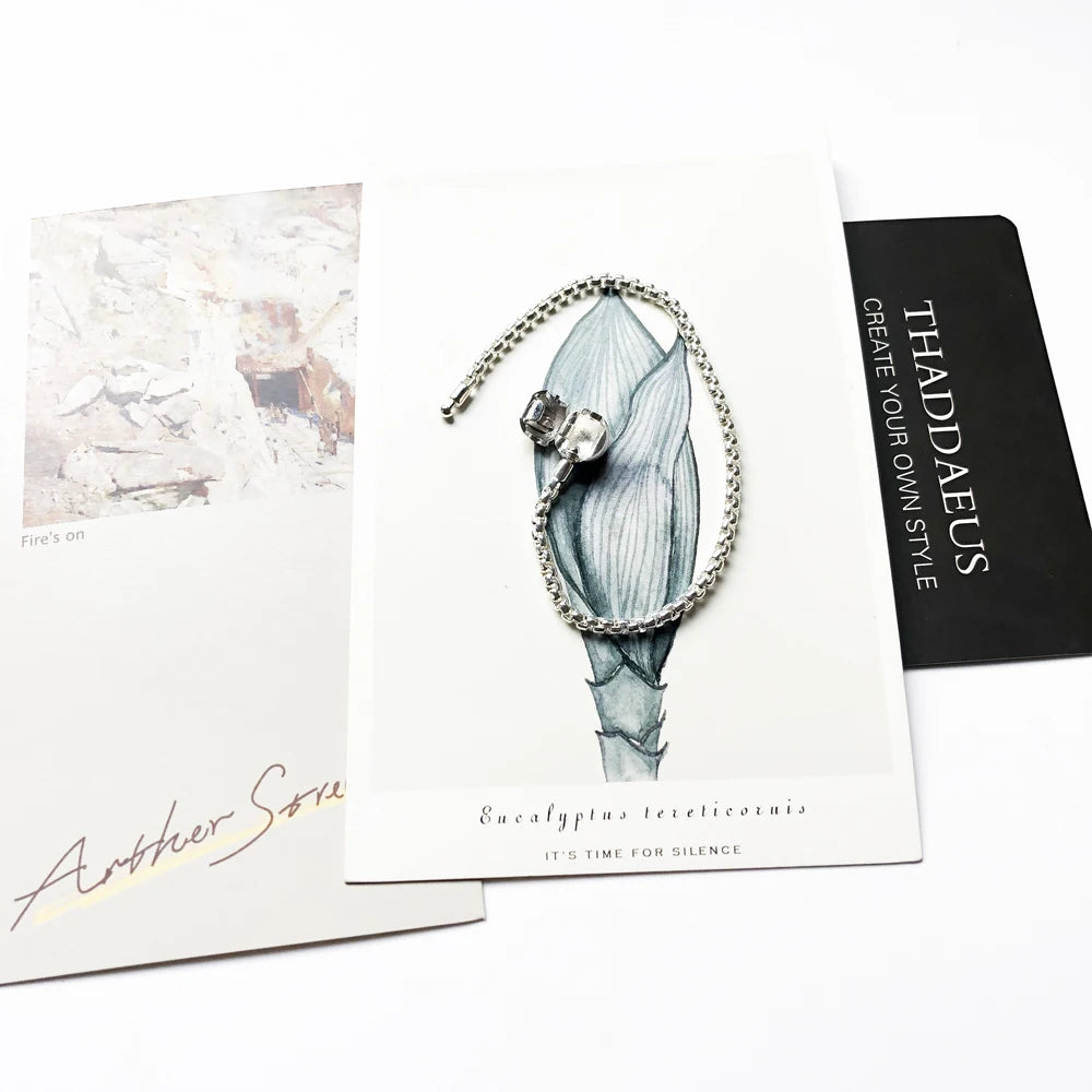 Damen-Armband Roségold Gliederkette Karma DIY trendig aus Sterlingsilber