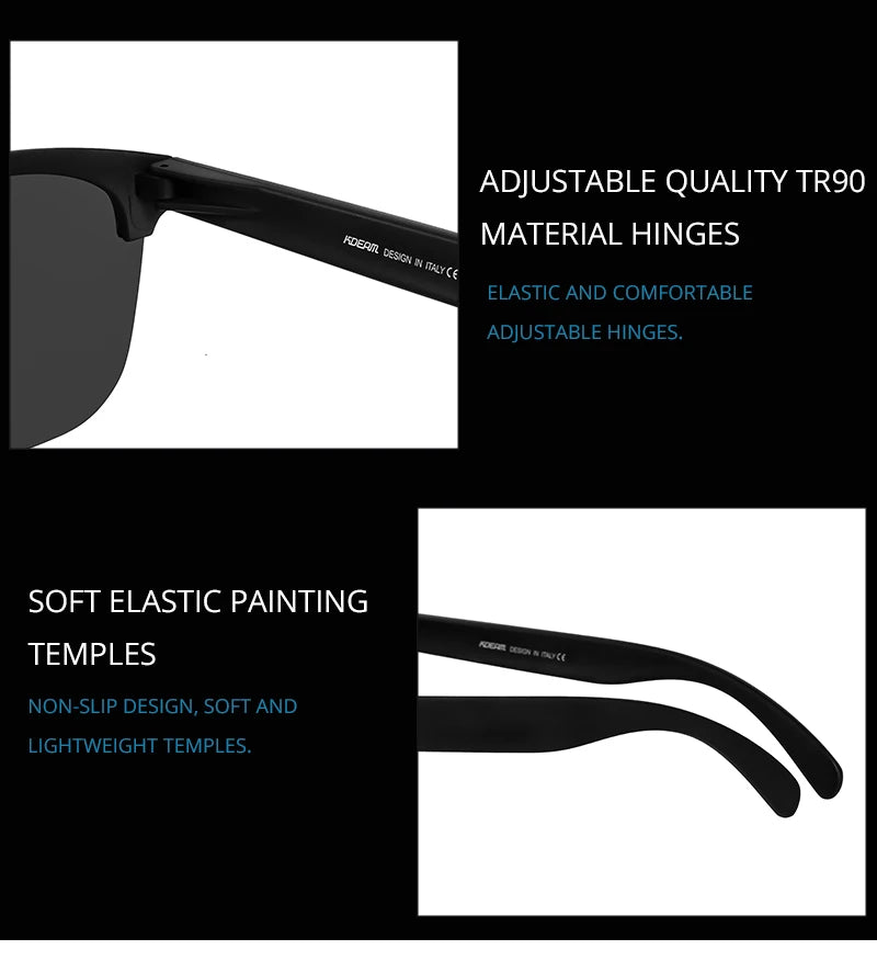 Sonnenbrille Lifestyle Fahren TR90 halbrandlos ultraleicht polarisiert Unisex