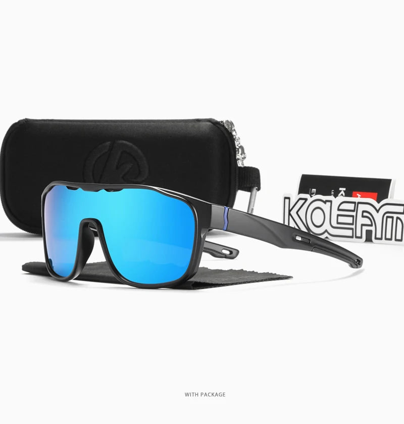 Sonnenbrille Einteiler polarisiert Spiegel winddicht Cat.3 Sport Herren