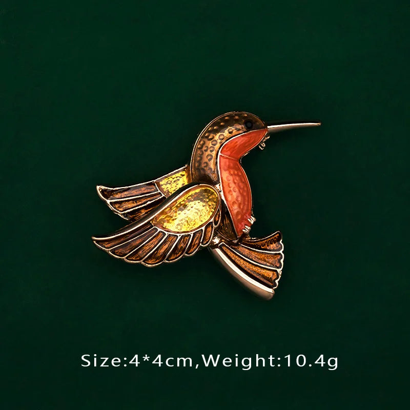 Brosche Vogel Libelle Emaille Kreativ Tasche Schulranzen Accessoire Damen