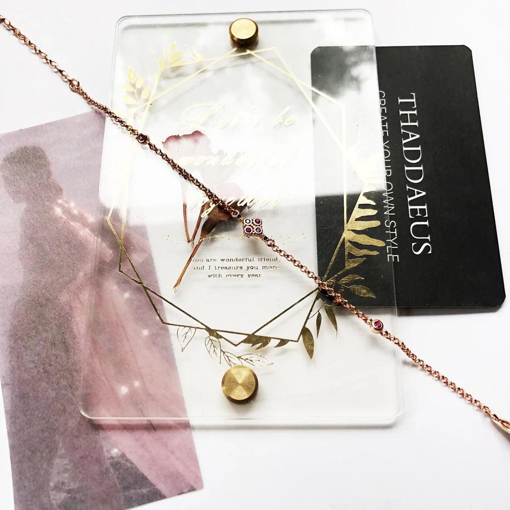 Damen-Armband Royalty Roségold viktorianisch aus Sterlingsilber