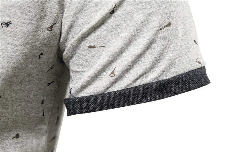 AIOPESON Casual Gedruckt Polo-Shirts Männer Slim Fit Stehkragen Baumwolle männer T-Shirt Neue Sommer Hohe Qualität Klassische Männer kleidung