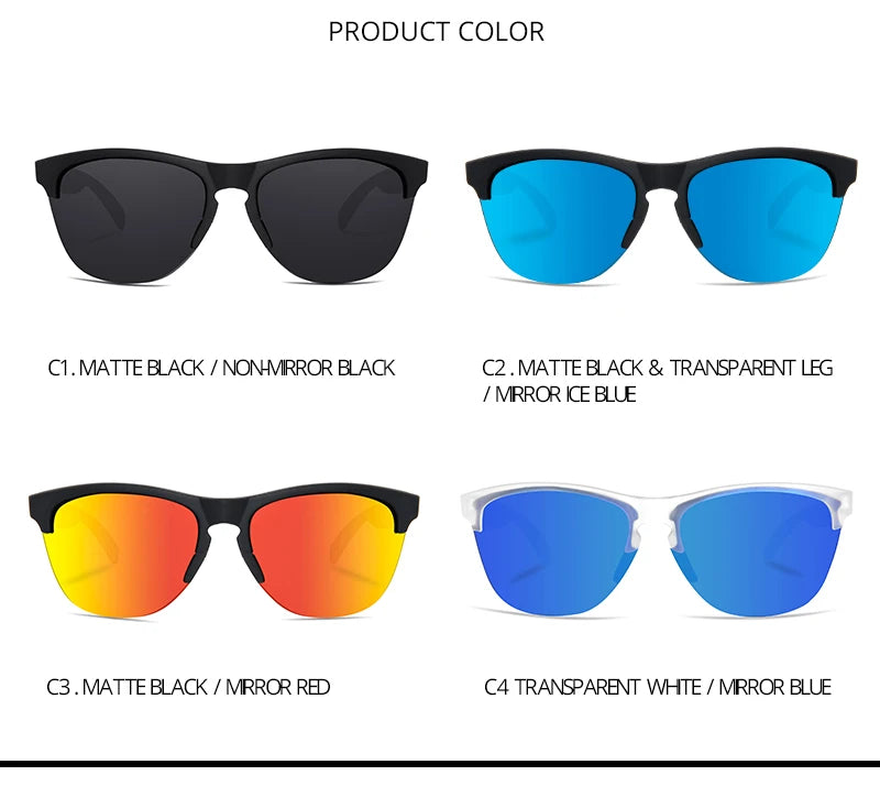 Sonnenbrille Lifestyle Fahren TR90 halbrandlos ultraleicht polarisiert Unisex