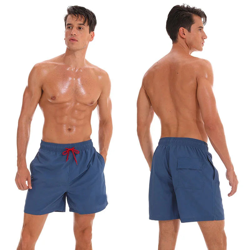 Herren-Badeshorts mit Mesh-Innenfutter und Reißverschlusstaschen – schnelltrocknend und ideal für den Strand
