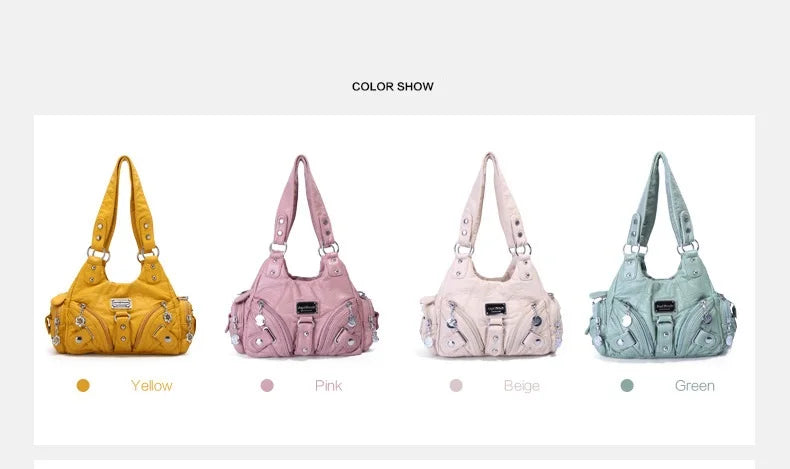 Damen-Handtasche mit Top-Griff und Mehrfachinnenfächern für Alltag und Freizeit Leichtgewichtig