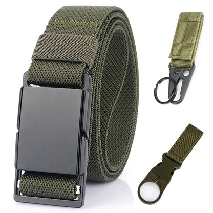 Unisex-Gürtel Mit Magnet-Schnalle 3,4 cm Breite Elastisch Für Outdoor Alltagsaktivitäten Wandern Reisen
