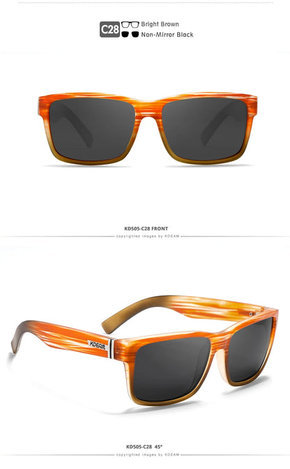 Sonnenbrille Sport polarisiert photochrom Fahren auffällige Farben Hartbox