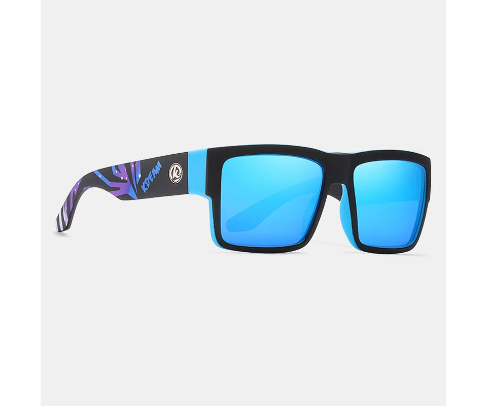 Sonnenbrille quadratisch polarisiert UV400 Punk-Stil elastisch Herren
