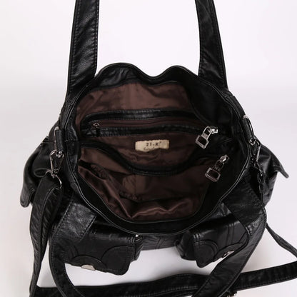 Damen-Handtasche Multifunktionale PU-Tasche Großes Fassungsvermögen Alltagsbegleiter