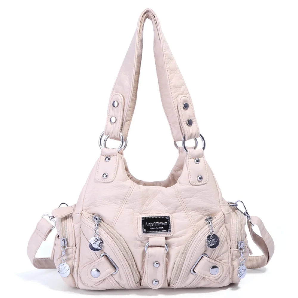 Damen-Handtasche mit Top-Griff und Mehrfachinnenfächern für Alltag und Freizeit Leichtgewichtig