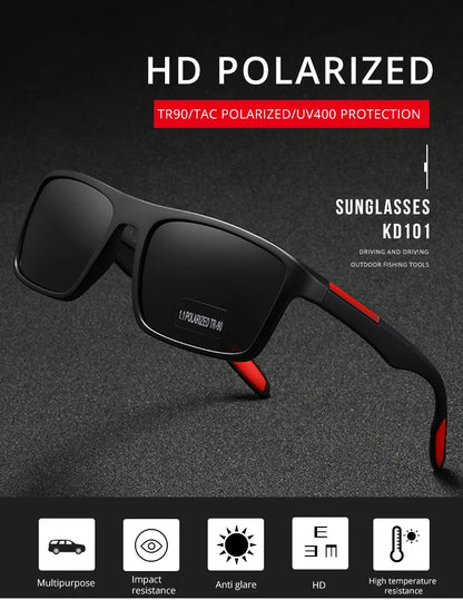 Sonnenbrille rechteckig TR90 ultraleicht polarisiert 1,1mm Fahren Cat.3 Unisex