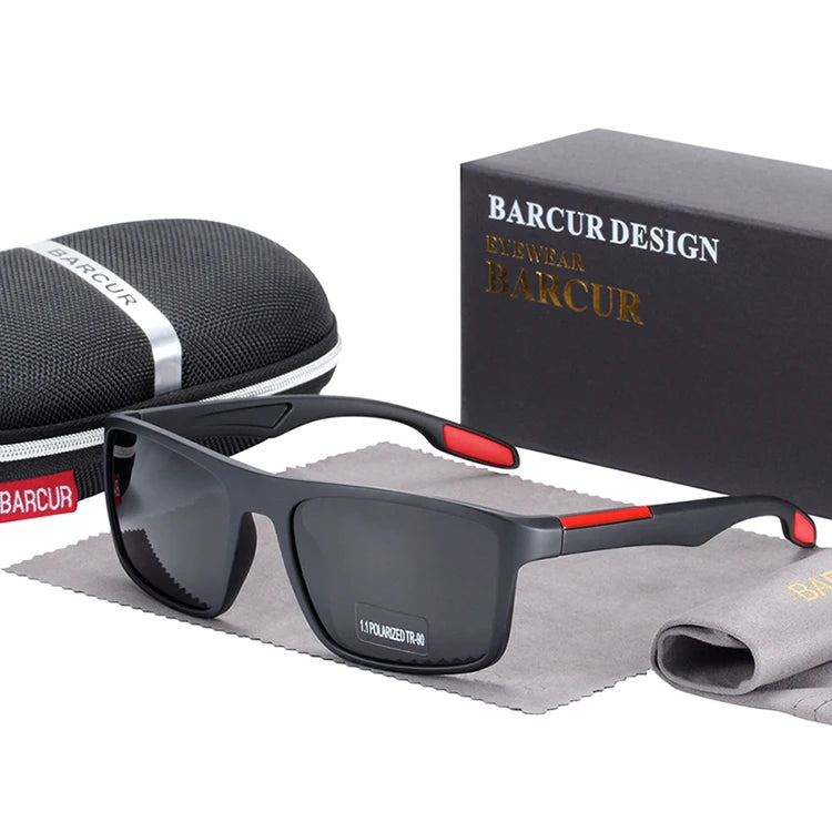 Sonnenbrille TR90 Vintage quadratisch polarisiert UV400 Herren Damen