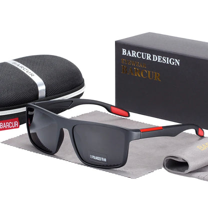 Sonnenbrille TR90 Vintage quadratisch polarisiert UV400 Herren Damen